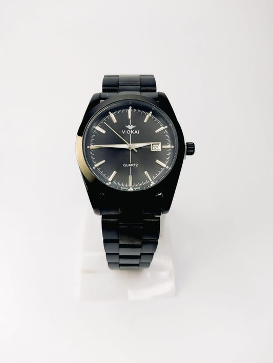 VOKAI Quartz Men’s Watch – Black Dial & Date
